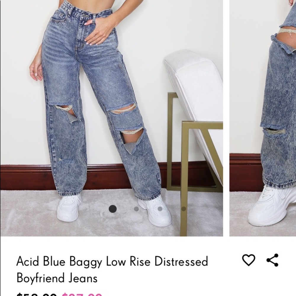 Pretty Little Thing Baggy Trendy Mom Jeans
